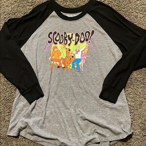 Torrid Scooby-Doo Raglan Shirt - Black and Gray